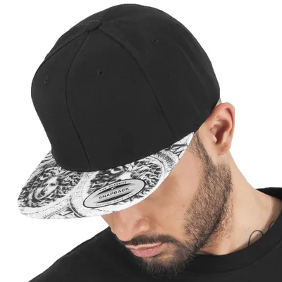 Immagine prodotto di Flexfit Printed Snapback Cap schwarz/weiß Uni