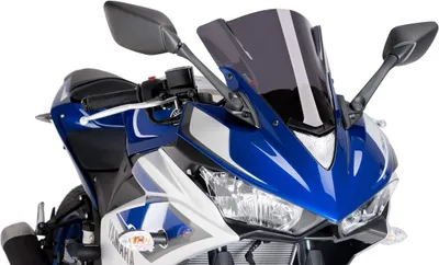 Produktbild von PUIG 7649F Z-Racing Scheibe passend fuer YAMAHA YZF-R3 Stark getönt