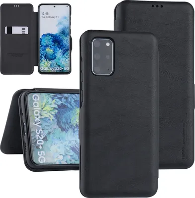 Obrázek produktu pro Samsung Galaxy S20 Plus Černé pouzdro typu kniha - pouzdro na karty