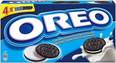 Produktbild von OREO Original Knuspriger Kakao Doppelkeks gefüllt mit Creme mit Vanille Geschmack 176g
