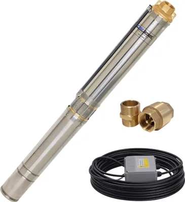 Produktbild von CHM GmbH® Tiefbrunnenpumpe 3 Zoll 550 Watt 2780 l/h 6,1 Bar Druck 20m Kabel Brunnenpumpe 5% sandverträglich