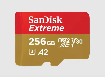 Produktbild von SanDisk microSDXC          256GB Extreme A2 C10 V30 UHS-I U3