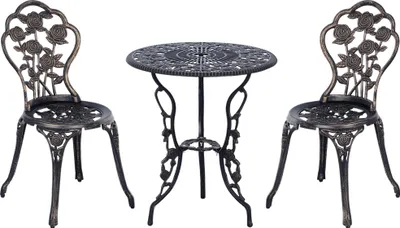 Produktbild von Outsunny Gartenmöbel 3 tlg. Gartenset Sitzgruppe Balkonmöbel Set Garnitur