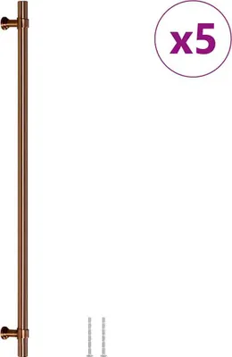 Immagine prodotto di Maniglie per mobili 5 pz. Bronzo 320 mm acciaio inox
