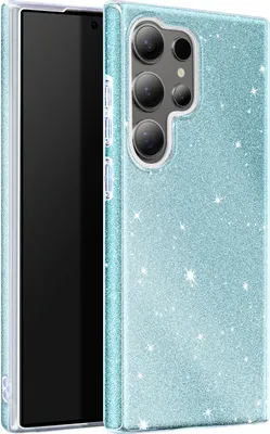Image de Avizar, Étui en silicone scintillant pour Samsung S24 Ultra - Ultra fin et résistant aux chocs, Bleu