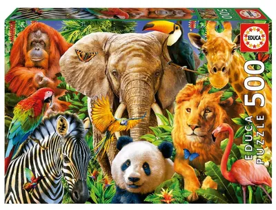 Obrázek produktu pro Puzzle "Divoká zvířata" | 500 dílků | Pro dospělé | 11+