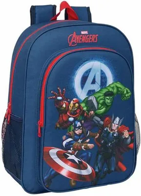 Image de Sac à dos scolaire The Avengers bleu marine 33 x 42 x 14 cm
