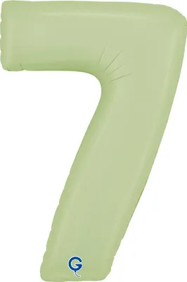 Immagine prodotto di Numero gigante Palloncino in foil 26"/66 cm | Satin Olive Numero: 7