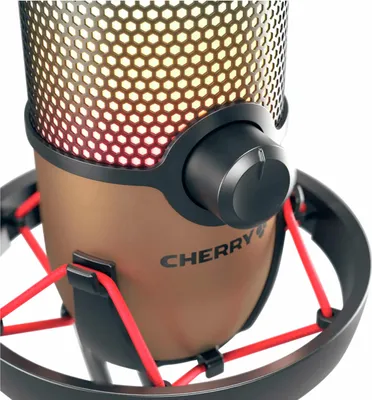 Produktbild von CHERRY UM 9.0 PRO RGB, Tischmikrofon, 24 Bit, 192 kHz, 122 dB, Kabelgebunden, USB