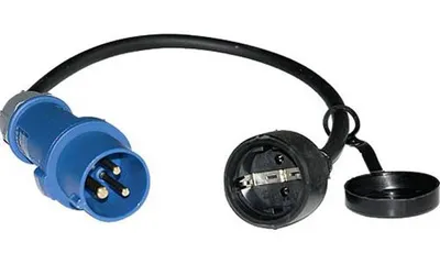 Produktbild von WK CEE-Adapterleitung 00531 Schukokupplung CEE 3 polig 0,5m