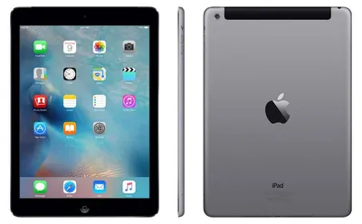 A front and back view of an Apple iPad Air 2.