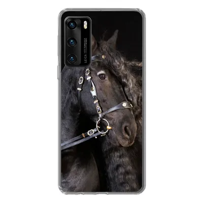 Produktbild von MuchoWow® Handyhülle Schutzhülle Hülle für Huawei P40 Pferd - Halfter - Mähne Silikon Softcase Handy Hülle - Handytasche