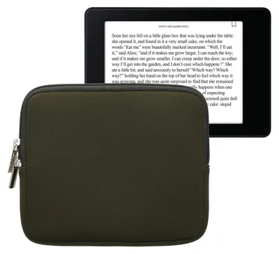 Produktbild von kwmobile Schutztasche für eReader - Neopren Tasche Hülle Cover Case Schutzhülle Dunkelgrün - 17,5 x 14,7 cm Innenmaße