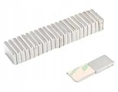 Image de Top Magnesy - 50 aimants néodyme 15x10x2 mm N38 autocollants avec pastille adhésive 3M - aimants extra puissants pour le montage, l'atelier et l'industrie