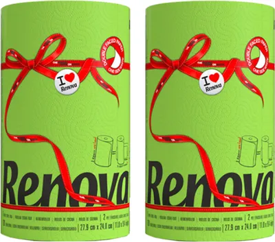 Produktbild von Küchenpapier grün - Maxi Rolle - 2er Pack