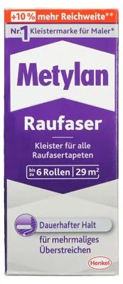 Produktbild von Metylan Raufaser, Kleister für Raufaser- und Raufaservliestapeten, 180 g