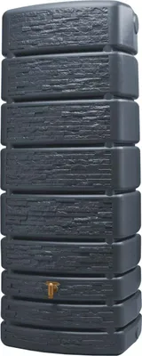 Produktbild von 4rain Regenwasser-Wandtank Slim graphitgrau 500 L