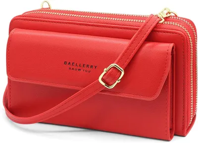 Produktbild von Handytasche zum Umhängen Handy Schultertasche Brieftasche Klein Crossbody Tasche Handy Geldbeutel Handytasche Geldbörse mit Kartenfächer