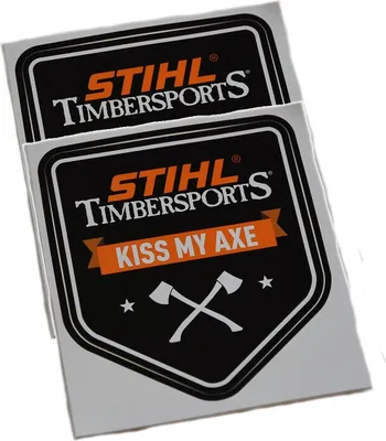 Produktbild von Stihl Aufkleber Timbersports 7,8 x 8,5 cm, 2 Stück