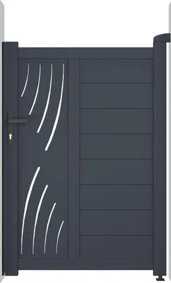 Produktbild von Gartentür 1m VELETA H.140cm + Öffnungsumkehrsatz
