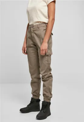 Immagine prodotto di Pantaloni da donna Urban Classics Ladies High Waist Cargo Pants, colore softtaupe - taglia 30