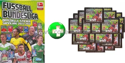 Produktbild von Topps Bundesliga 2015/16 - Sammelsticker - Album + 50 Tüten