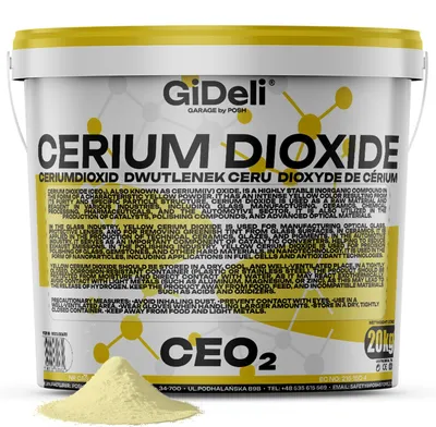 Productafbeelding van Ceriumoxide glaspolijstmiddel, 20 kg. Ceroxide, krasverwijderaar voor koplampen, spiegels, GiDeli