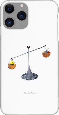 Produktbild von Mr. & Mrs. Panda Iphone 11 Pro Handyhülle Sternzeichen Waage - Weiß - Geschenk, Hummel, Gleichgewicht, Marienkäfer, Handy Case, Biene, Premium Kunststoff