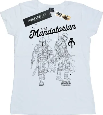 Produktbild von Star Wars - "The Mandalorian Hunter" T-Shirt für Damen BI43083 (S) (Weiß)
