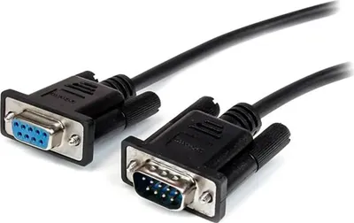 Produktbild von StarTech.com RS232 Verlängerungskabel DB9 Stecker/Buchse 3 m Schwarz