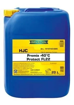 Produktbild von RAVENOL HJC Premix Protect FL22 Kühlmittel Kühlerfrostschutz 20L Grün Antifreeze Fertigmischung