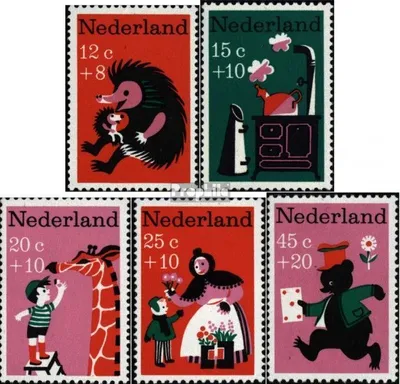 Produktbild von Briefmarken Niederlande 1967 Mi 888-892 (kompl.Ausg.) postfrisch Wohlfahrtsmarken