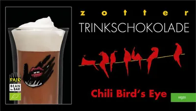 Produktbild von Trinkschokolade Chili-Birds-Eye 110g 2er Pack