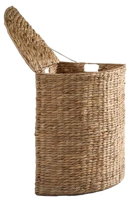 Produktbild von CALICOSY - Eck-Wäschekorb aus Wasserhyazinthe - H66 cm