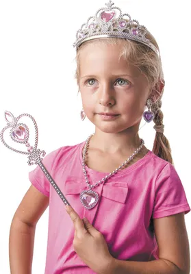 Produktbild von Mädchen Accessoires-Set Prinzessin rosa - Einheitsgröße
