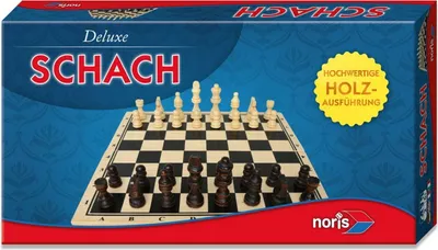 Produktbild von Noris Spiele Deluxe Holz - Schach; 606108014