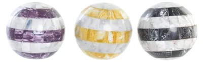 Dekokugel Nacar 13x13x13 cm, 3er-Set, mehrfarbig