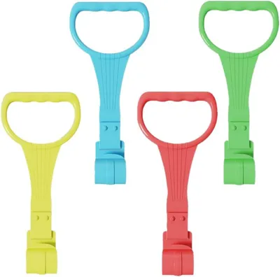 Imagen del producto de Cuna de juegos para bebés, con 4 aros de colores, fabricada en polipropileno, para garantizar la seguridad