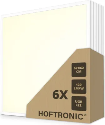Produktbild von hoftronic LED-Panel 62x62 cm 36 W 4320 lm 3000 K flimmerfrei UGR22 Philips-Treiber