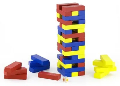 Productafbeelding van Houten Stapeltoren Blokken Speelgoed voor Kinderen