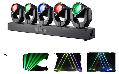 Zdjęcie produktu dla Reflektor ruchomej głowicy, sterowanie DMX512, aktywacja dźwiękiem, zasilanie 100V-240V, wtyczka EU