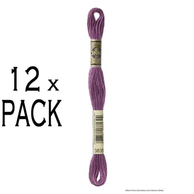 Productafbeelding van 12 bollen DMC Mouliné Special borduurgaren, kleur 3835, 6-draads, 8 meter