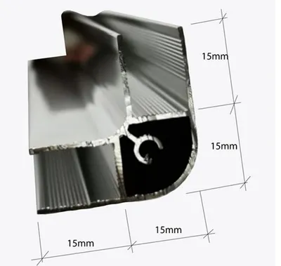 Immagine prodotto di Glaswerk Westfalen - Profilo a U in alluminio 200x30x30cm