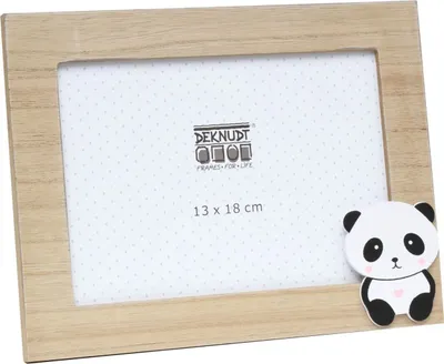 Produktbild von Deknudt Fotorahmen S67UC3 Panda natur 10x15 cm