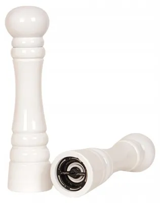 Image de Woodcarver M18BRM Moulin à poivre et sel 18 cm bois blanc