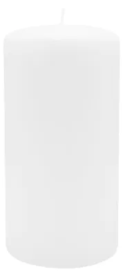 Produktbild von Flachkopf-Stumpenkerzen Weiß 150 x Ø 80 mm, 4 Stück