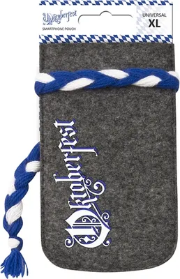 Produktbild von Universal Filz Pouch Handytasche Grau 15x9x2,9cm kratzresistent schockresistent