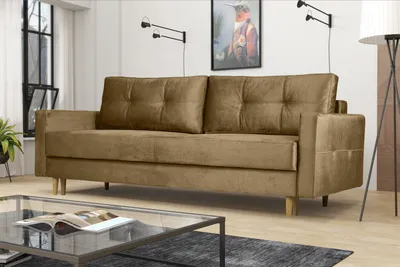 Produktbild von Sofa FLORO mit Schlaffunktion, Bettkasten, DL-Entfaltungssystem - Beige