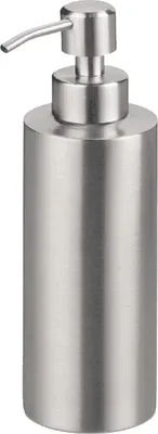 Produktbild von Seifenspender, 550 ml, Flüssiglotion, Spülmittel, Shampoo für Küche und Badezimmer, zylindrisch, Edelstahl