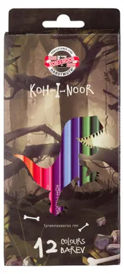 Image de KOH crayons de couleur école Dino 12pcs